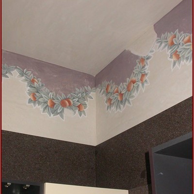 decorazione murale cucina casa privata centro storico Verona